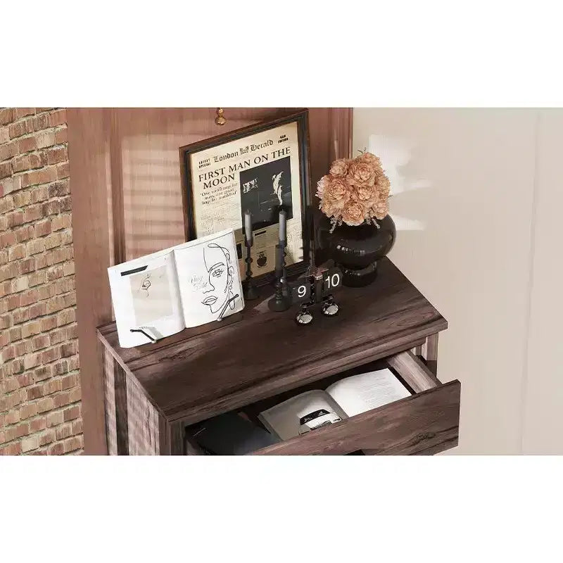 5-Schubladen-Kommode im Retro-Landhausstil mit einfacher Schnallenmontage, leichtgängigen Schubladen, sichere Aufbewahrung für das Schlafzimmer