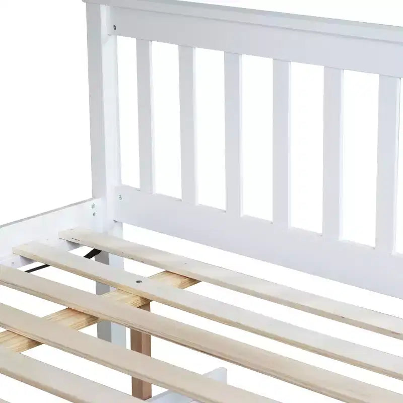Etagenbett Twin über Full mit Ausziehbett & umbaubarer Leiter