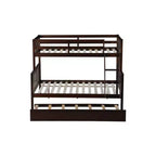 Etagenbett Twin über Full mit Ausziehbett & umbaubarer Leiter