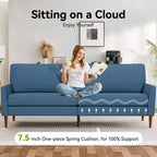 88 Loveseat-Sofa für Wohnzimmer, bequemes modernes übergroßes Loveseat-Sofa, werkzeuglose Montage, große Sofas für Schlafzimmer, Büro