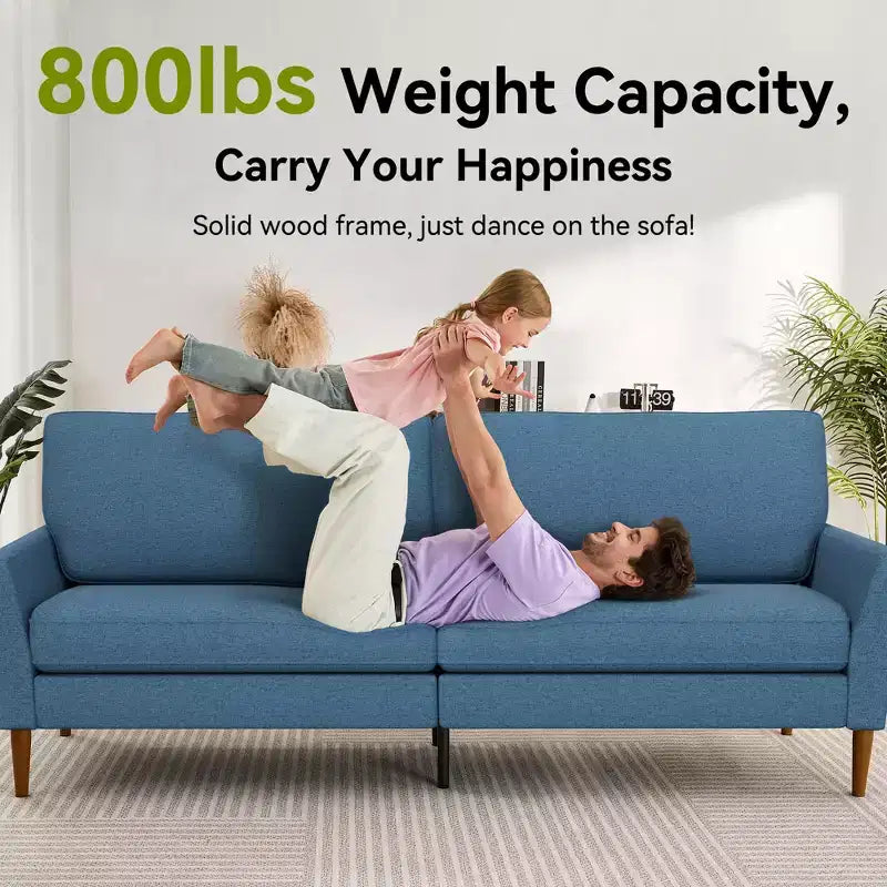 88 Loveseat-Sofa für Wohnzimmer, bequemes modernes übergroßes Loveseat-Sofa, werkzeuglose Montage, große Sofas für Schlafzimmer, Büro
