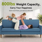 88 Loveseat-Sofa für Wohnzimmer, bequemes modernes übergroßes Loveseat-Sofa, werkzeuglose Montage, große Sofas für Schlafzimmer, Büro