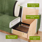 88 Loveseat-Sofa für Wohnzimmer, bequemes modernes übergroßes Loveseat-Sofa, werkzeuglose Montage, große Sofas für Schlafzimmer, Büro
