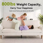 88 Loveseat-Sofa für Wohnzimmer, bequemes modernes übergroßes Loveseat-Sofa, werkzeuglose Montage, große Sofas für Schlafzimmer, Büro