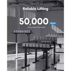 40x24 elektrischer Stehschreibtisch, höhenverstellbar, 4 Speicherplätze, Kopfhörerhaken & Kabelmanager für das Home Office
