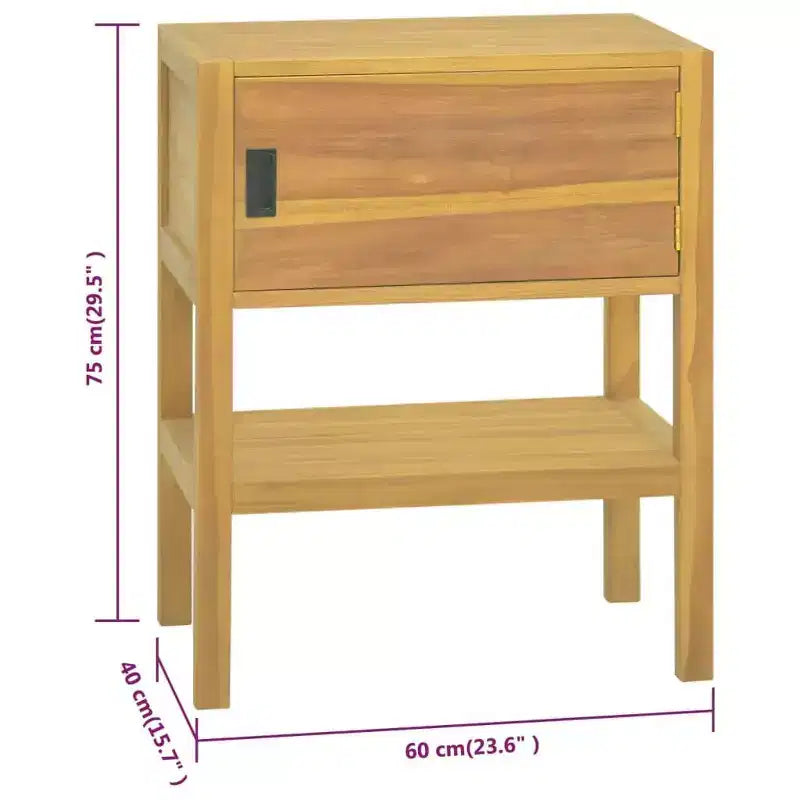 Badezimmerschrank 60x40x75 cm Teak Massivholz