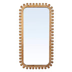 Firwood Boho-Southwestern rechteckiger Wandspiegel, Natur