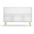Kinderbücherregal, Spielzeug-Aufbewahrungsorganizer mit 4 Fächern und faltbaren Stoffschubladen, Buchpräsentation für Spielzimmer, Kinderzimmer
