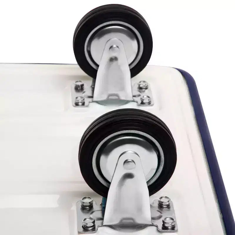 330lbs Plattformwagen Klappbarer Transportwagen Lager Schiebewagen Handkarre Blau/Gelb