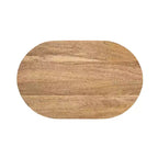 Ovale Holzbeistelltisch