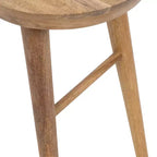 Ovale Holzbeistelltisch