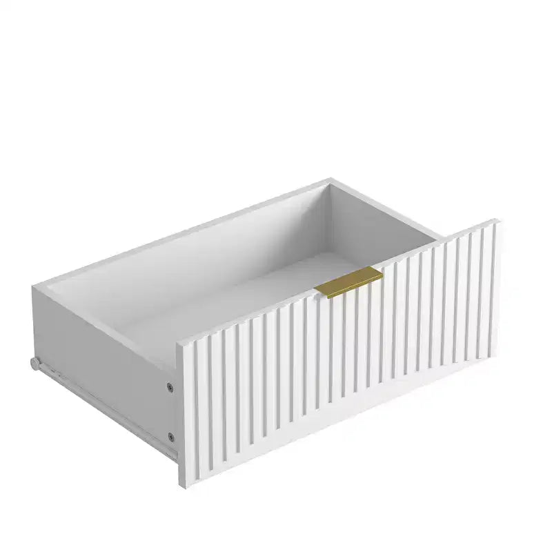 Kommode mit 6 Schubladen, modernes Sideboard mit Wellenmuster, Spanplatte, robuste Konstruktion, viel Stauraum