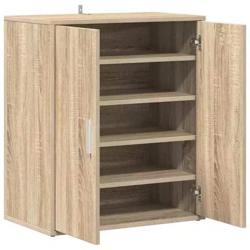 Schuhschrank Eiche Holzwerkstoff Kompakt