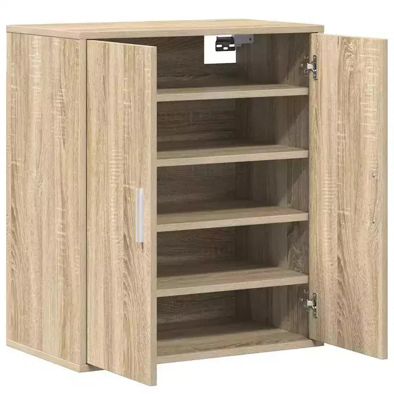Schuhschrank Eiche Holzwerkstoff Kompakt
