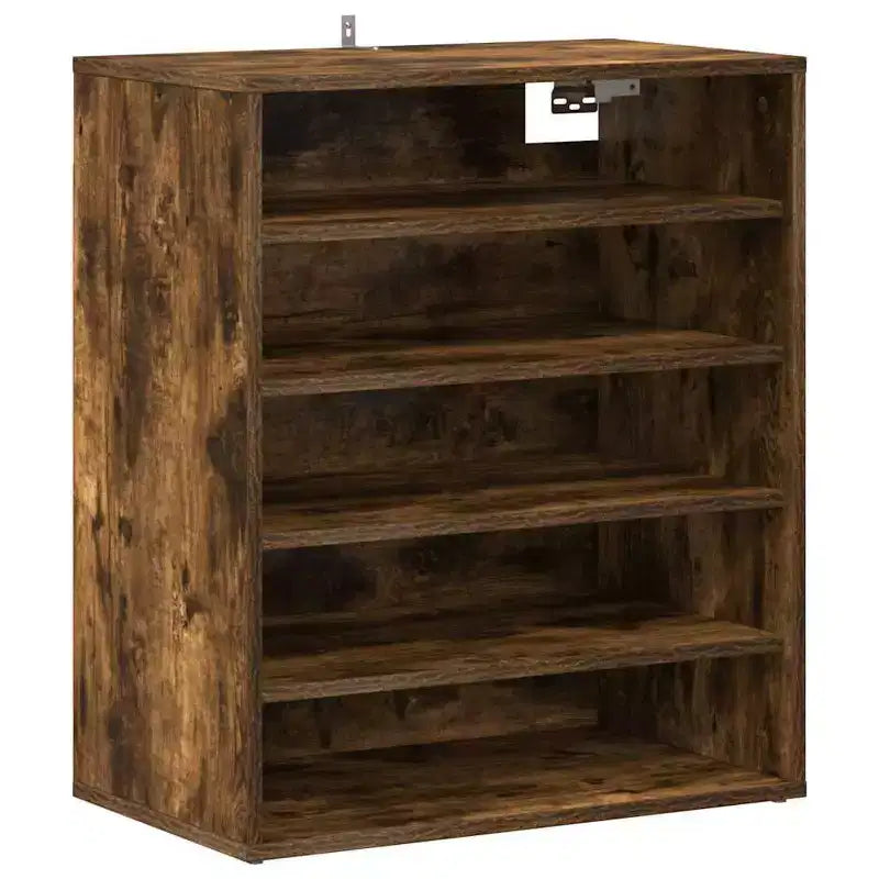 Schuhschrank, Rauch-Eiche, Holzwerkstoff, mittlerer Stauraum