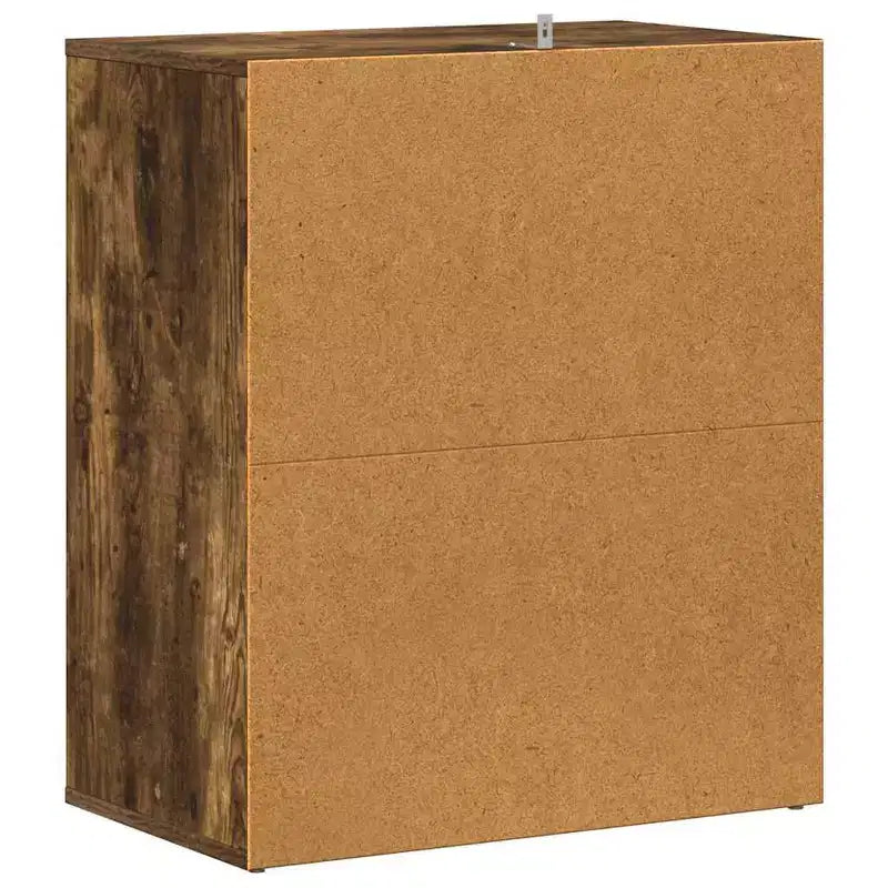 Schuhschrank, Rauch-Eiche, Holzwerkstoff, mittlerer Stauraum