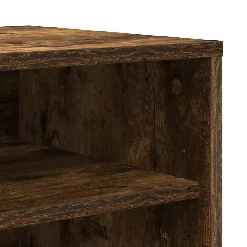 Schuhschrank, Rauch-Eiche, Holzwerkstoff, mittlerer Stauraum