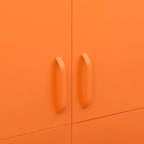 Kleiderschrank Orange Pulverbeschichteter Stahl Großer Kleiderschrank Rechteckig