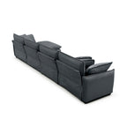 6-teiliges U-förmiges Cord-Modulsofa mit 2 Ottomanen