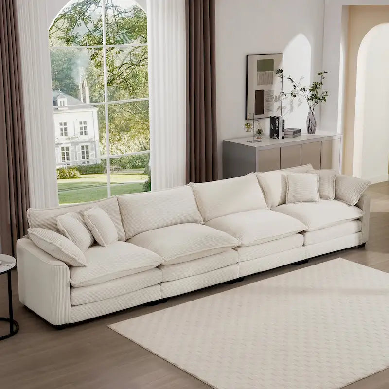 Modulares Cord-Sofa "Cloud" mit Polsterung, freie Kombination