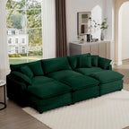 Modulares Cord-Sofa "Cloud" mit Polsterung, freie Kombination