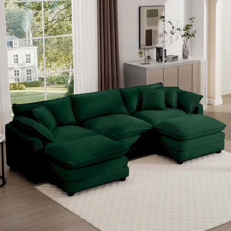 Modulares Cord-Sofa "Cloud" mit Polsterung, freie Kombination