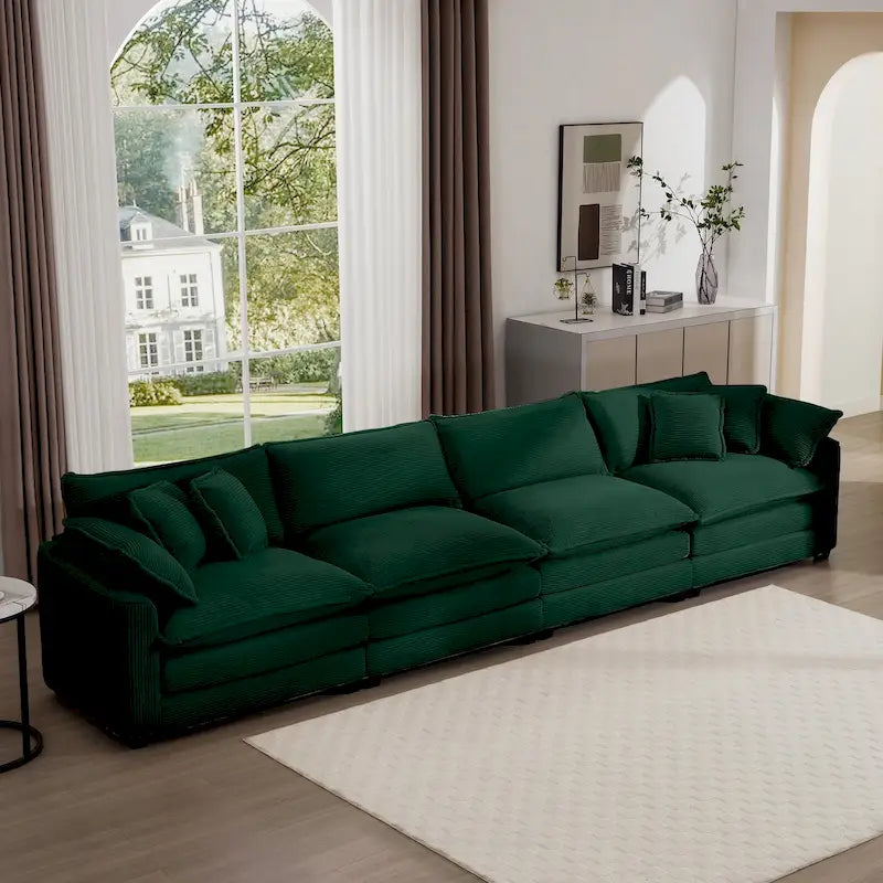 Modulares Cord-Sofa "Cloud" mit Polsterung, freie Kombination