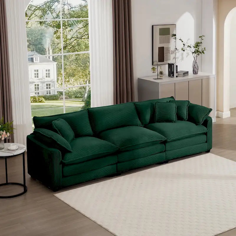 Modulares Cord-Sofa "Cloud" mit Polsterung, freie Kombination