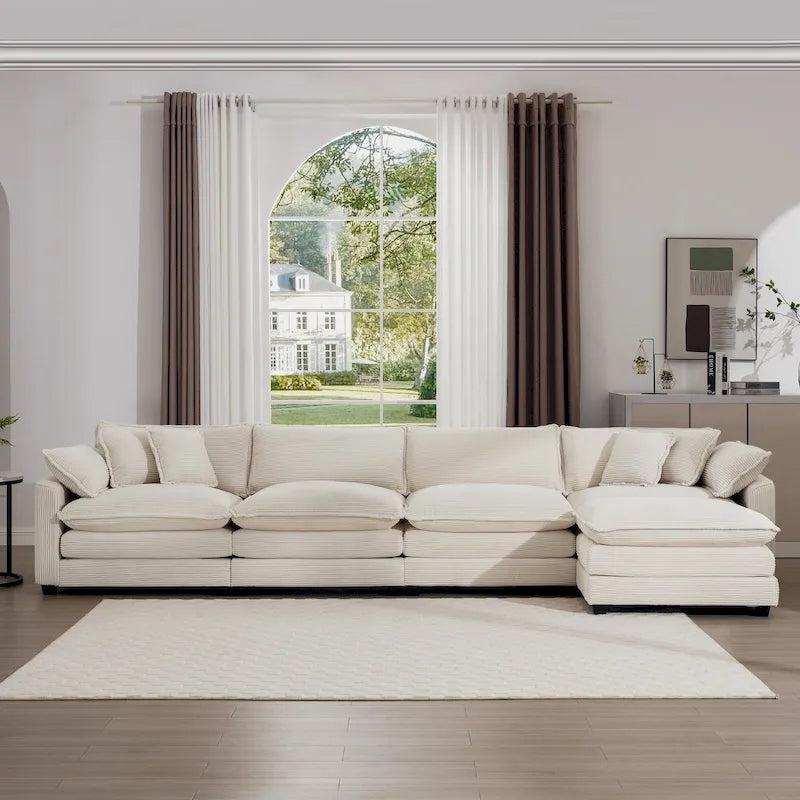 Modulares Cord-Sofa "Cloud" mit Polsterung, freie Kombination