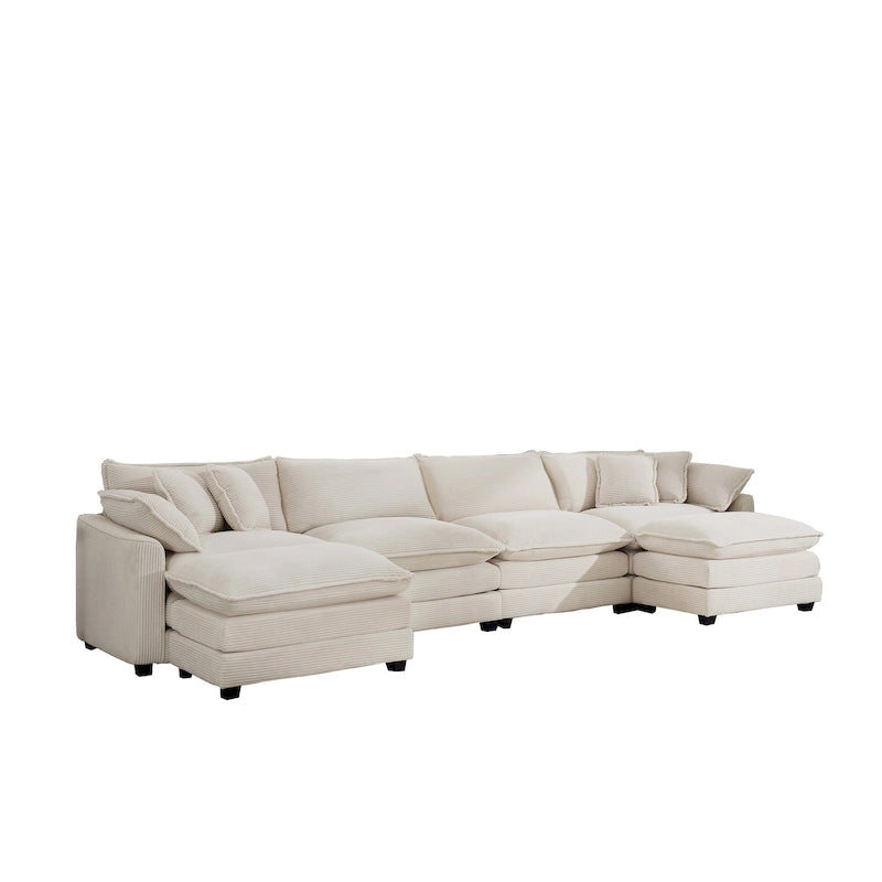 Modulares Cord-Sofa "Cloud" mit Polsterung, freie Kombination