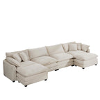 Modulares Cord-Sofa "Cloud" mit Polsterung, freie Kombination