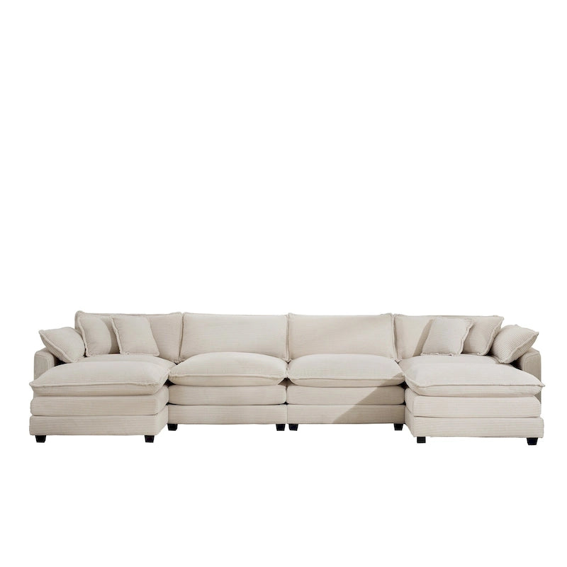 Modulares Cord-Sofa "Cloud" mit Polsterung, freie Kombination