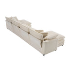 Modulares Cord-Sofa "Cloud" mit Polsterung, freie Kombination
