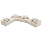 DIY-anpassbares modulares Bouclé-Sofa