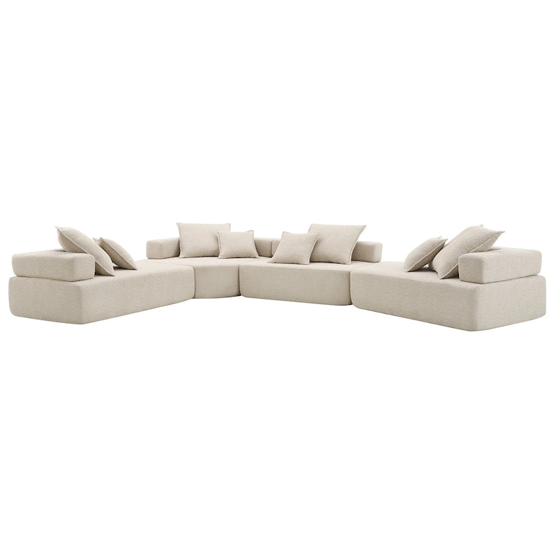 DIY-anpassbares modulares Bouclé-Sofa