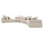 DIY-anpassbares modulares Bouclé-Sofa