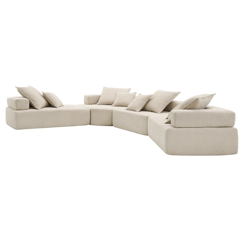 DIY-anpassbares modulares Bouclé-Sofa