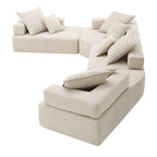 DIY-anpassbares modulares Bouclé-Sofa