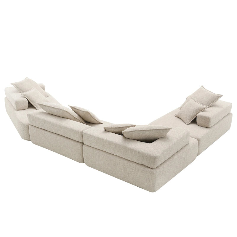 DIY-anpassbares modulares Bouclé-Sofa