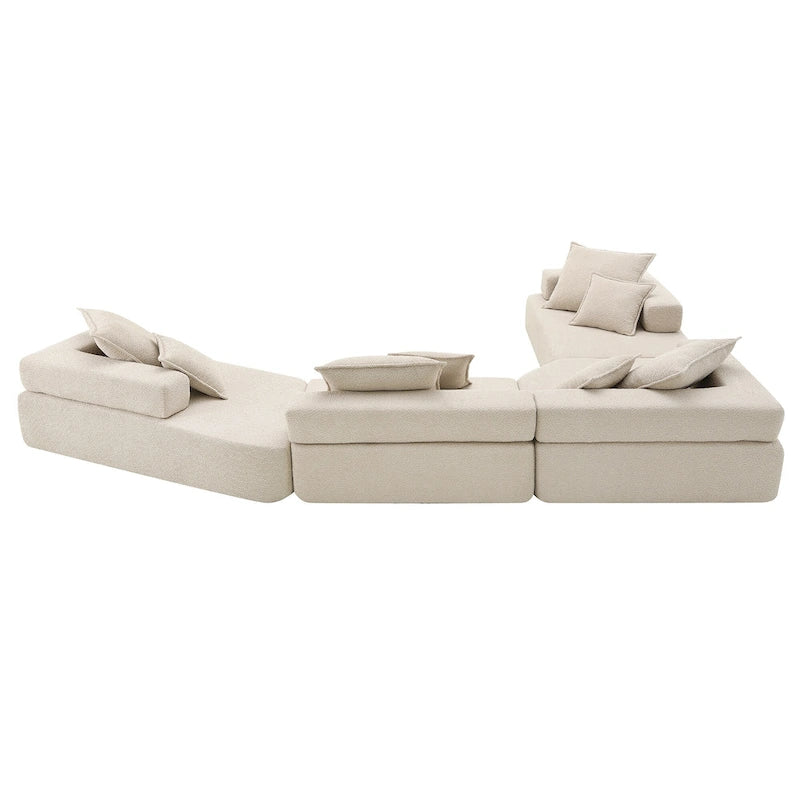 DIY-anpassbares modulares Bouclé-Sofa