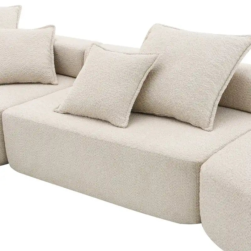 DIY-anpassbares modulares Bouclé-Sofa