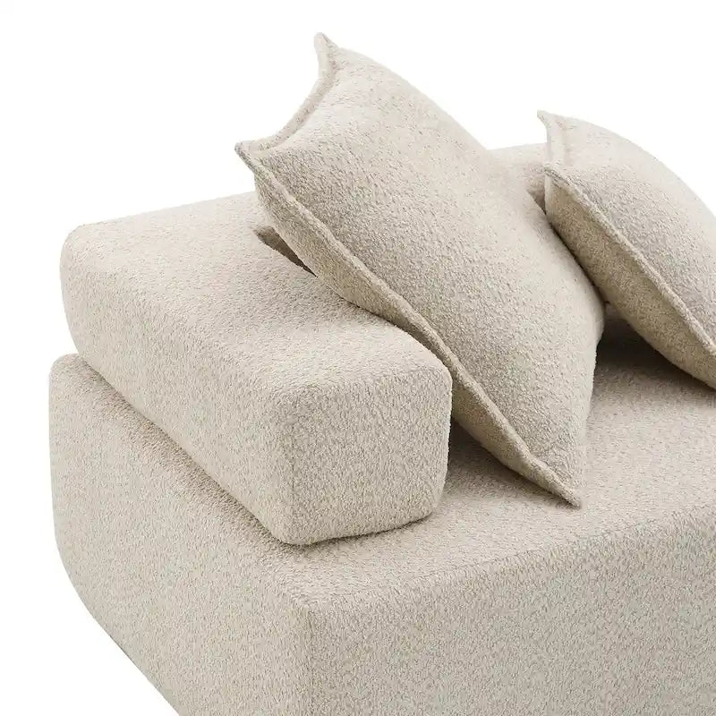 DIY-anpassbares modulares Bouclé-Sofa