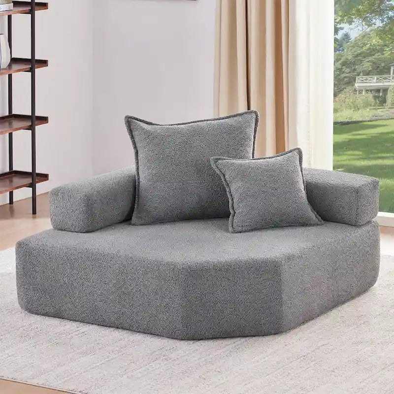 DIY-anpassbares modulares Bouclé-Sofa