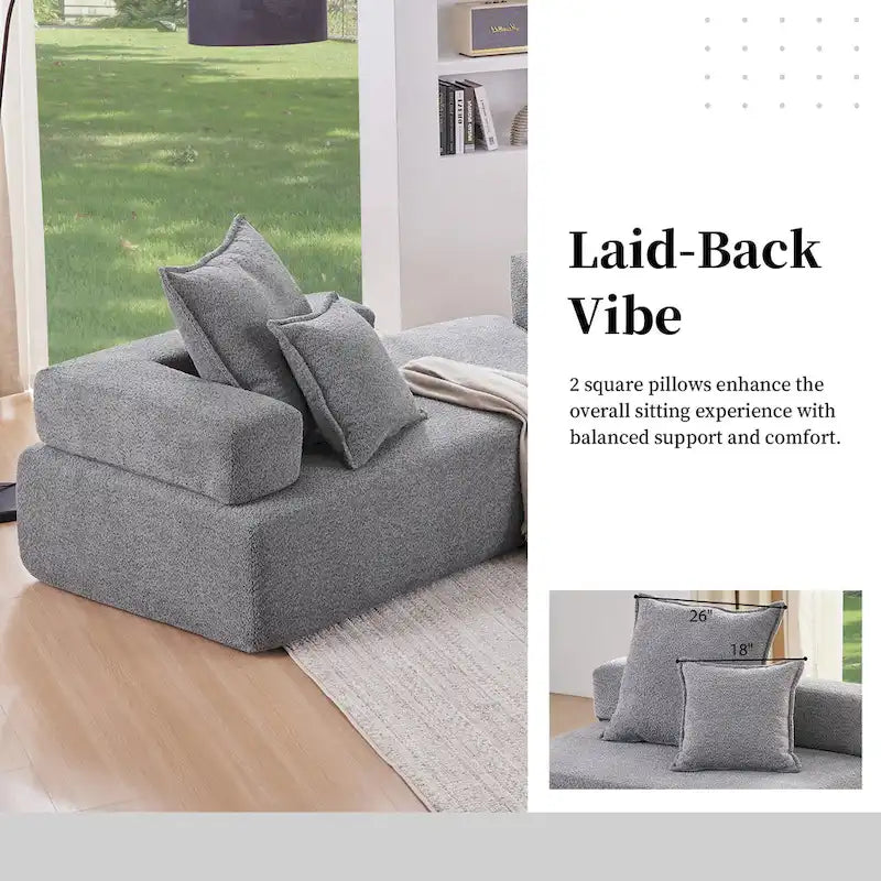 DIY-anpassbares modulares Bouclé-Sofa