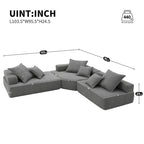 DIY-anpassbares modulares Bouclé-Sofa