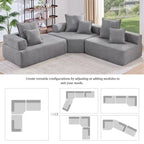 DIY-anpassbares modulares Bouclé-Sofa