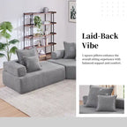 DIY-anpassbares modulares Bouclé-Sofa