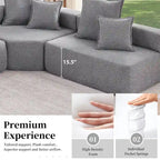 DIY-anpassbares modulares Bouclé-Sofa