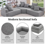 DIY-anpassbares modulares Bouclé-Sofa