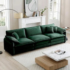 DIY anpassbares Cord-Polster Ecksofa ohne Armlehnen